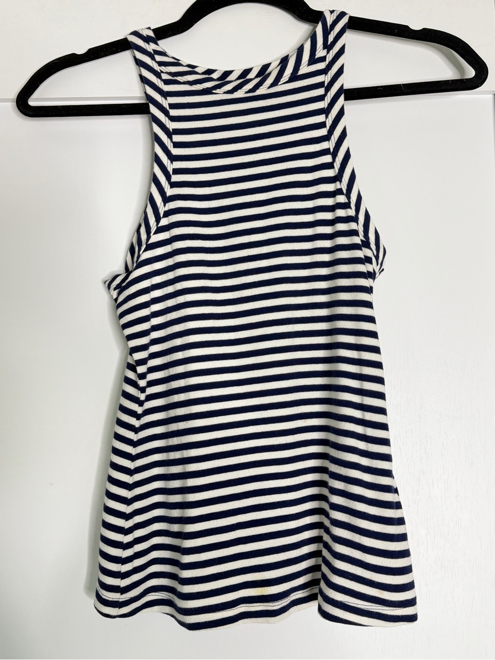 Maeve by anthropology stripped navy and white tank top